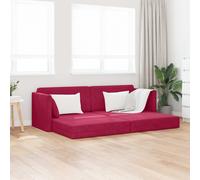 Sofá-cama De Piso Rojo Vino 213 X 70 X 77 Cm Terciopelo Vidaxl