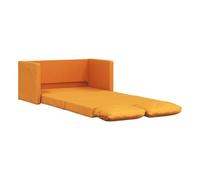 vidaXL Sofá cama de suelo 2 en 1 en tela amarillo oscuro 112x174x55 cm
