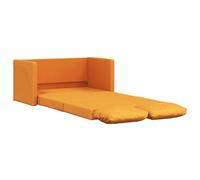 vidaXL Sofá cama de suelo 2 en 1 en tela amarillo oscuro 112x174x55 cm