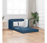 Vidaxl sofá cama de suelo 2 en 1 tela azul 112x174x55 cm