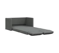 Vidaxl sofá cama de suelo 2 en 1 tela gris oscuro 112x174x55 cm