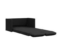 vidaXL Sofá cama de suelo 2 en 1 tela negro 112x174x55 cm