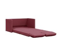 Vidaxl sofá cama de suelo 2 en 1 tela rojo tinto 112x174x55 cm