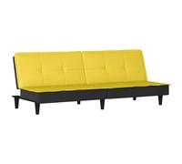 vidaXL Sofá cama de tela amarillo claro