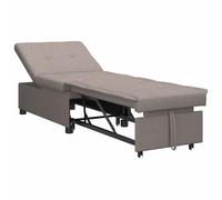 vidaXL Sofá cama desplegable 194 x 50 x 82 cm tela Multicolor Taupé