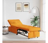 Sofá Cama Desplegable Amarillo Oscuro 194 X 50 X 82 Cm Tela Vidaxl