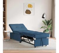 vidaXL Sofá cama desplegable Azul 194 x 50 x 82 cm tela