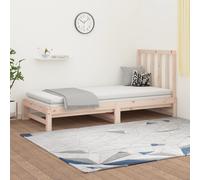 vidaXL Sofá cama extraíble sin colchón 2x(90x200) cm