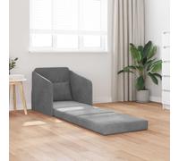 vidaXL Sofá cama Gris oscuro 65 x 80 x 83 cm Terciopelo