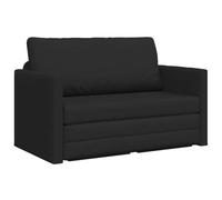 vidaXL Sofá cama 110 cm, tela de terciopelo, convertible y compacto, Negro