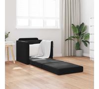 vidaXL Sofá cama Negro 74 x 77 x 81 cm Terciopelo
