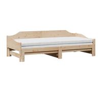 vidaXL Sofá cama nido, estructura madera maciza, sin colchón, 90 x 190 cm