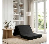 vidaXL Sofá Cama Plegable 100 x 67 x 45 cm Negro