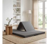 vidaXL Sofá Cama Plegable 140 x 67 x 15 cm Gris Claro