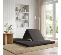 vidaXL Sofá Cama Plegable 140 x 67 x 15 cm Gris oscuro
