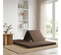 vidaXL Sofá Cama Plegable 140 x 67 x 15 cm Topo
