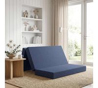 vidaXL Sofá Cama Plegable 160 x 67 x 45 cm Azul