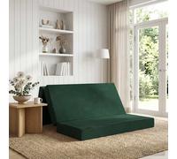 vidaXL Sofá Cama Plegable 160 x 67 x 45 cm Verde oscuro