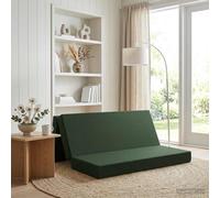 vidaXL Sofá Cama Plegable 180 x 67 x 45 cm Verde oscuro