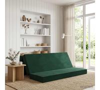 vidaXL Sofá Cama Plegable 180 x 67 x 45 cm Verde oscuro
