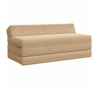 vidaXL Sofá Cama Plegable 2 plaza Verde Gris 120 x 60 x 49 cm Tela