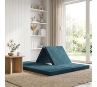 vidaXL Sofá Cama Plegable 70 x 67 x 48 cm Azul
