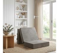 vidaXL Sofá Cama Plegable 90 x 63 x 45 cm Gris Claro