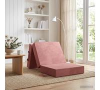 vidaXL Sofá Cama Plegable 90 x 63 x 45 cm Rosa