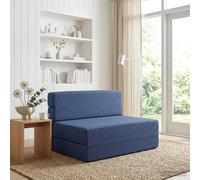 vidaXL Sofá Cama Plegable Azul 70 x 72 x 60 cm Tela