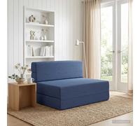 vidaXL Sofá Cama Plegable Azul 70 x 80 x 60 cm Tela