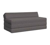 vidaXL Sofá Cama Plegable Gris Claro 120 x 60 x 49 cm Tela