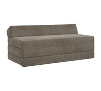 vidaXL Sofá Cama Plegable Gris Claro 120 x 60 x 49 cm Tela