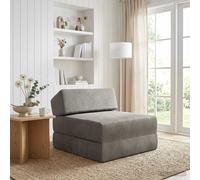 vidaXL Sofá Cama Plegable Gris Claro 60 x 70 x 41 cm Tela