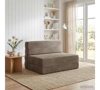 vidaXL Sofá Cama Plegable Gris Claro 70 x 72 x 60 cm Tela