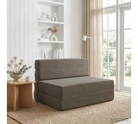 vidaXL Sofá Cama Plegable Gris Claro 70 x 72 x 60 cm Tela