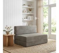 vidaXL Sofá Cama Plegable Gris Claro 70 x 80 x 60 cm Tela