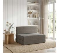 vidaXL Sofá Cama Plegable Gris Claro 70 x 80 x 60 cm Tela
