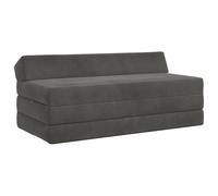 vidaXL Sofá Cama Plegable Gris oscuro 120 x 60 x 49 cm Tela