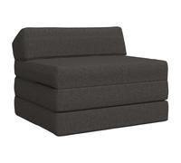 vidaXL Sofá Cama Plegable Gris oscuro 200 x 70 x 10 cm Tela