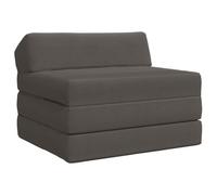 vidaXL Sofá Cama Plegable Gris oscuro 200 x 70 x 10 cm Tela de Pana