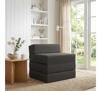 vidaXL Sofá Cama Plegable Gris oscuro 200 x 70 x 15 cm Tela