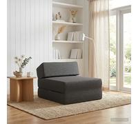 vidaXL Sofá Cama Plegable Gris oscuro 60 x 70 x 41 cm Tela