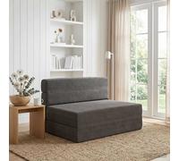 vidaXL Sofá Cama Plegable Gris oscuro 70 x 80 x 60 cm Tela