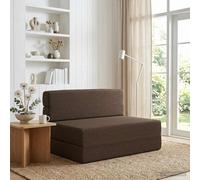 vidaXL Sofá Cama Plegable Gris topo 70 x 80 x 60 cm Tela