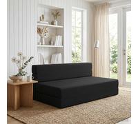 vidaXL Sofá Cama Plegable Negro 152 x 86,5 x 60 cm Tela