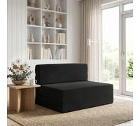 vidaXL Sofá Cama Plegable Negro 70 x 72 x 60 cm Tela