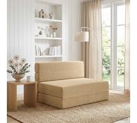 vidaXL Sofá Cama Plegable Verde Gris 100 x 80 x 60 cm Tela