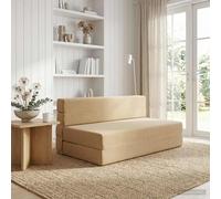 vidaXL Sofá Cama Plegable Verde Gris 152 x 86,5 x 60 cm Tela