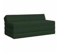 vidaXL Sofá Cama Plegable Verde oscuro 120 x 60 x 49 cm Tela
