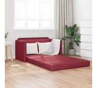 Sofá Cama Rojo Vino 124 X 71 X 78 Cm Cuero Artificial Vidaxl